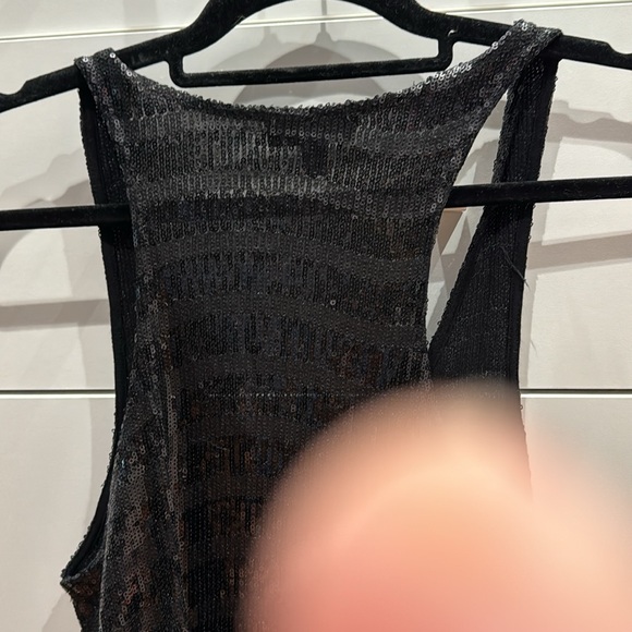 Bebe razorback sequin top XS - Picture 5 of 5